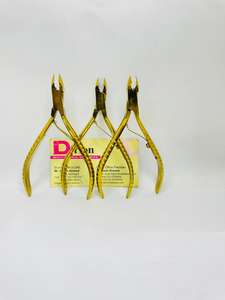 Pince à cuticules professionnelle en acier inoxydable doré, coupe-ongles de manucure, logo personnalisé, bord de coupe tranchant, coupe-cuticules - Product Image 5