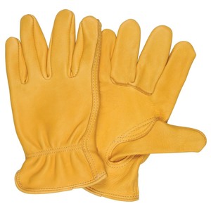 Leather Safety <b>Working</b> <b>Gloves</b> Wrist Length Plain Style Breathable <b>Thermal</b> Eco-Friendly Unlined for Outdoor Daily Use Winter - Product Image 1