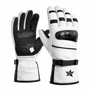 Guantes Deportivos de Motociclismo 2026, Unisex, de Cuero, Impermeables, con Pantalla Táctil, para Invierno, Estilo Dedo Descubierto - Product Image 6