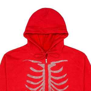 Sudadera con Pedrería para Hombre, a la Moda, con Logotipo Personalizado, Color Sólido, Nuevo Estilo, Mezcla de Algodón - Product Image 5