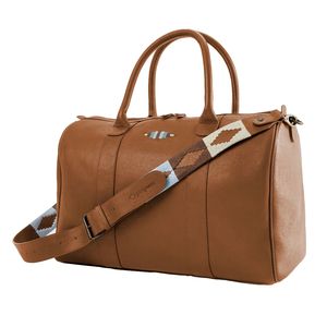 กระเป๋าเดินทางผู้บริหารหนังสีน้ำตาลพรีเมียมพร้อมสายสะพายปรับได้ - Product Image 4