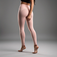 Leggings en maille transparente à taille haute, extensibles, confortables, respirants, effet push-up, compressifs, pour femmes, effet amincissant et sexy