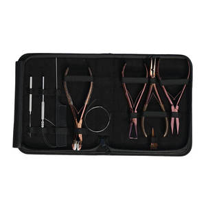 Kit d'outils pour extensions de cheveux, pinces métalliques, peignes, outil de retrait de fils, installation et retrait, qualité professionnelle, kit d'extensions de cheveux tendance - Product Image 3