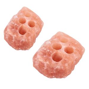 Meilleur charme rustique 3 trous rose sel bougeoir Price-Sian Enterprises' Autres bougeoirs lanternes bocaux à bougies - Product Image 2