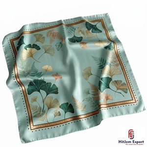 Pañuelo Cuadrado de Seda con Impresión Personalizada Premium, Fabricante OEM ODM, Productos de Tela Personalizados Corsica, Venta al Por Mayor - Product Image 2