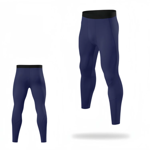 Wholesale <b>Men's</b> High-Waisted Seamless <b>Compression</b> Fitness Leggings Breathable Sports <b>Tights</b> with Scrunch <b>for</b> Workout Yoga - Product Image 5
