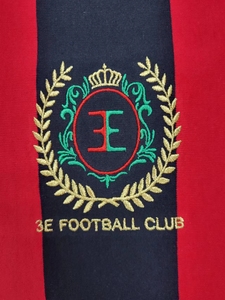 T-shirt de sport teint en coton à col rond Maillot de football Chemises rétro pour hommes - Product Image 3