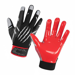 Guantes de Fútbol Americano con Diseño y Logotipo Personalizados, Palma Adhesiva, Ropa Deportiva de Alta Calidad, Guantes de Fútbol Americano Unisex - Product Image 2
