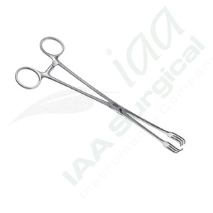 Pinces hémostatiques Bozemann 24 cm, instrument chirurgical manuel certifié CE, en acier inoxydable de classe I, modèle IAI-HF-195 pour usage général - Product Image 4