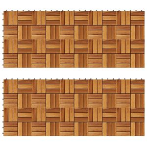 11.8 di Acacia \ "x11.8 \" Set di 20 pavimenti per esterni Premium per Patio o giardino - Product Image 1