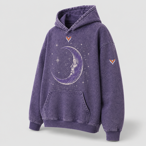 Sudadera con Capucha Extra Grande de Algodón Grueso con Estampado de Rayos Púrpura Personalizado, Ropa Urbana, Fabricante y Proveedor Mayorista de Alta Calidad - Product Image 4