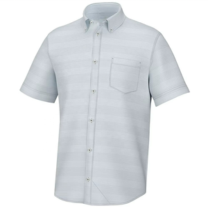 Chemise Hawaïenne Rayée Personnalisée OEM 2026 pour Homme, Style Velours 100% Soie, Vêtement de Pêche - Product Image 2