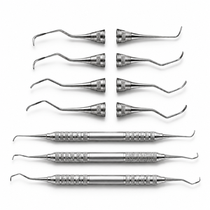 Juego de Scalers Dentales Universales Premium, Anteriores, Posteriores y Mini, de Acero Inoxidable, Instrumento de Periodoncia OEM Zetomed Pro - Product Image 1