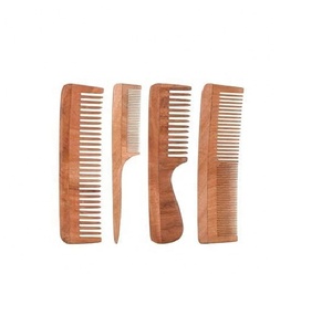 Peigne en bois pur écologique fait à la main pliable et découpé au laser pour les cheveux et la barbe vente chaude et en gros - Product Image 3
