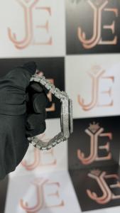 Montre de luxe victorienne en acier pour homme et femme, avec diamant Moissanite de 50,50 carats, mouvement Ronda, affichage numérique, résistante à l'eau, verre - Product Image 3