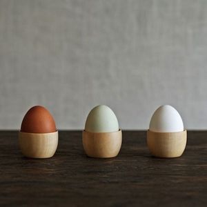 Custom Logo <b>Eco</b>-Friendly Wooden <b>Egg</b> Storage Tray Holder Rack Basket <b>Egg</b> Holder Tray For Kitchen Countertop Organization - Product Image 6