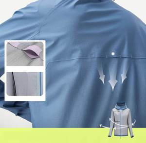 Fabricant OEM, logo personnalisé, veste coupe-vent unisexe, veste imperméable, veste softshell, veste d'extérieur - Product Image 6