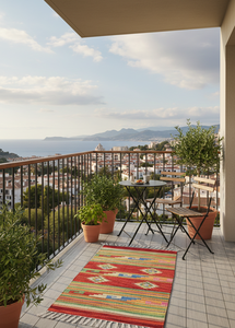 Alfombras de Piso Modernas de Algodón Hechas a Mano, con Diseño Floral, Lavables a Máquina, Reversibles, Personalizables en Grosor, para Viajes y Hogar, Venta al Por Mayor - Product Image 3