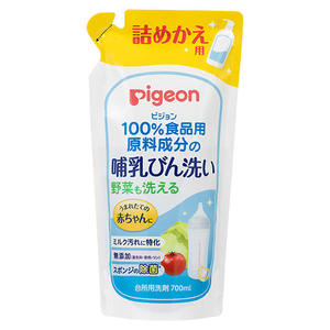 Recambio de Limpiador de Biberones y Vegetales Pigeon 700ml – Ingredientes 100% de Grado Alimenticio, Original de Japón, Fórmula Suave, Sin Aditivos - Product Image 1