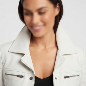 Classic <b>Women</b> Leather <b>Jackets</b> Custom Made Biker Motorcycle Outerwear <b>Jackets</b> Fashion Genuine Leather <b>Jacket</b> Ladies - Product Image 3
