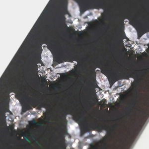 [W Island] Patch d'ornement floral pour l'oreille en or 24K, ruban transparent imperméable WBL, patch bijou d'acupression pour l'oreille Muse brillant - Product Image 2