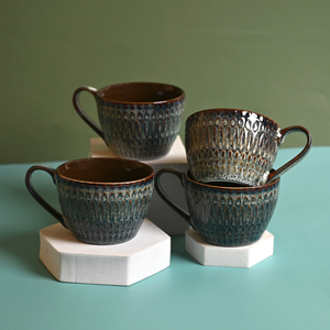 Imperial New Bone China Ceramic <b>Tea</b> <b>Cups</b> <b>Set</b> of 4 - Product Image 3