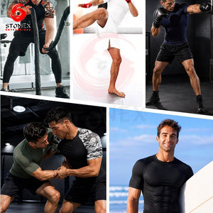 Custom Men's Compression Long Sleeve rash guard Moisture Wicking <b>Athletic</b> Gym Workout Running Base Layer Sportswear - Product Image 3