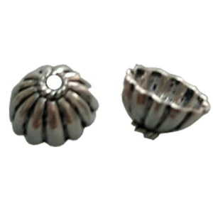 Sterling <b>Silver</b> Striped <b>Bead</b> Cap Manufacturer and Supplier of Best Quality <b>Silver</b> <b>Bead</b> Caps for Jewelry - Product Image 1