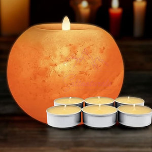 Lampe à sel porte-bougie de style unique, 100% pure de l'Himalaya, au meilleur prix - Product Image 3