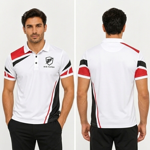 Nouveauté 2026 : Polos de golf rayés à manches courtes, anti-plis, personnalisables avec logo, pour entreprises – Qualité supérieure, vente chaude - Product Image 5