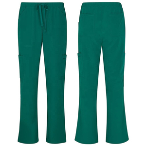 Custom Women Pewter Grey Medical <b>Scrub</b> Pants Drawstring Cargo Nurse <b>Uniform</b> Bottoms - Product Image 4
