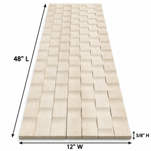Panel de Madera Maciza Rectangular con Diseño Minimalista Natural para Decoración Interior de Gabinetes de Cocina, Panel Flexible de Madera Maciza - Product Image 2