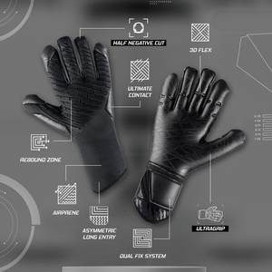 Gants de sport unisexes 2026 de haute qualité, professionnels, respirants, en latex, antidérapants, à doigts complets, avec fermeture auto-agrippante, pour gardiens de but - Product Image 3