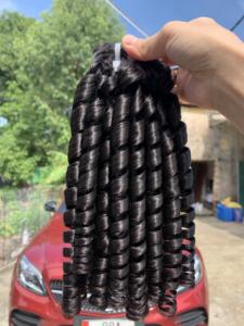 Pixie Curls Couleur Naturelle 100% Extensions de Cheveux Humains Vietnamien Wefted Perruques Avec Double Trame Couche Coupe Perruques 8 Pouces 26 Pouces - Product Image 6