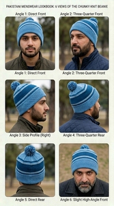 Bonnet d'hiver confortable unisexe en tricot doux et extensible, design tasse, pour usage quotidien décontracté - Product Image 6