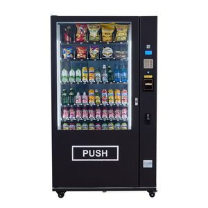 Distributore Automatico Combinato Refrigerato Commerciale a 60 Slot per Snack, Bevande e Bibite con Accettatore di Banconote/Monete ICT e 6 Ripiani - Product Image 1