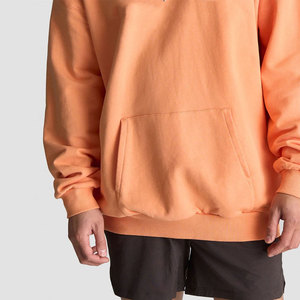 Premium Peach Pullover Hoodie - Heavyweight Streetwear Fleece Sweatshirt - Sialkot Factory <b>Direct</b> Custom Apparel Manufacturer - Product Image 5