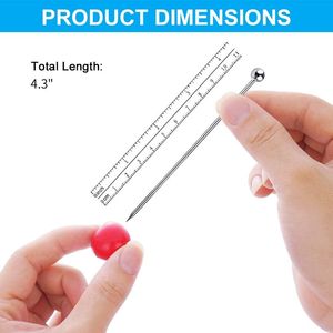 15pcs Reusable Stainless Steel Cocktail Picks Cocktail Stirrer <b>Toothpicks</b> for Drinks Garnish Bloody Mary Skewers - Product Image 3