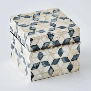 Boîtes décoratives en nacre blanches et grises pour cadeaux de mariage, Thanksgiving et événements spéciaux - Product Image 6