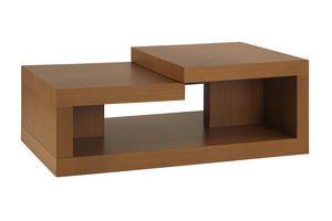 Table basse moderne en verre avec base en acier inoxydable et petit panneau en verre, mobilier de salon, durable et facile à nettoyer - Product Image 3