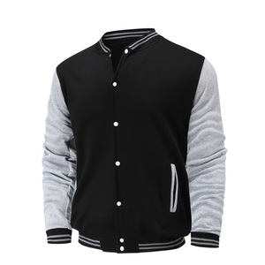 Men Fashion Casual <b>Cardigan</b> Jacket <b>with</b> <b>Long</b> Sleeves, <b>Pockets</b>, Button Up Varsity Jacket In Unique Style - Product Image 3