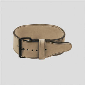 เข็มขัดยกน้ำหนักหนังกลับบุผ้ากำมะหยี่ 10 มม. แบบหัวเข็มขัดเดี่ยว สำหรับพาวเวอร์ลิฟติ้ง ออกกำลังกาย ซิทอัพ ยกน้ำหนักเดดลิฟท์ เสริมสร้างความแข็งแรง - Product Image 3