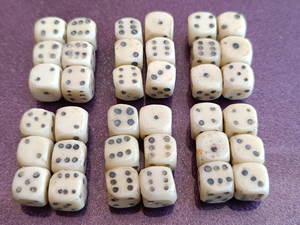 Dés de jeu en os et en corne, dés à six faces en os de buffle et de chameau, artisanat naturel - Product Image 5