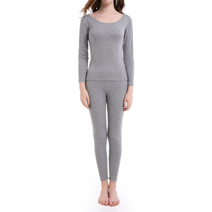 Ensemble de sous-vêtements longs pour femmes de haute qualité, vêtements chauds d'hiver, respirants, en pur coton, ensemble thermique 2 pièces - Product Image 3