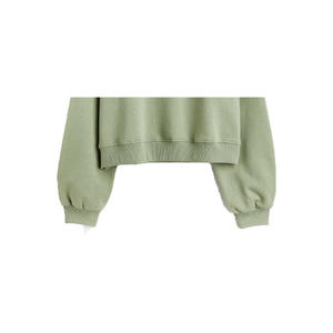 เสื้อสเวตเชิ้ตผ้าแคนวาสปักลายสำหรับผู้หญิง รุ่นสปริง เป็นมิตรกับสิ่งแวดล้อม ระบายอากาศได้ดี กันลม สีเทาอ่อน คอกลม แขนยาว - Product Image 3