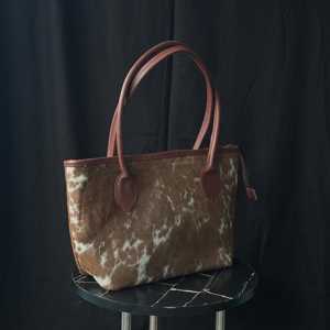 Leather Hair On Tote Bag Cowhide Handbag Women Shoulder <b>Purse</b> Designer Fashion <b>Large</b> Capacity Tote Bag LHTB-0083 - Product Image 4