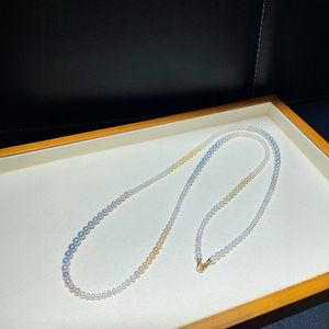 สร้อยคอมุกน้ำจืดธรรมชาติ ขนาด 12-15 มม. สีทองชาเข้ม ทรงกลม มีตำหนิเล็กน้อย จัดเรียงเป็นแถว ขายส่งจากผู้ผลิต - Product Image 1