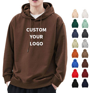 เสื้อฮู้ดดี้ผ้าฝ้ายหนานุ่ม 500gsm สำหรับฤดูหนาว ทรงโอเวอร์ไซส์  ปักโลโก้  คุณภาพสูง  สีพื้น  เสื้อฮู้ดดี้ผู้ชายผ้าฝ้ายลำลอง - Product Image 5