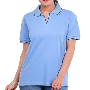Camiseta Polo de Manga Corta de Alta Calidad con Diseño OEM al por Mayor, Camiseta Polo para Mujer con Bordado Personalizado, Precio de Fábrica en Venta - Product Image 1