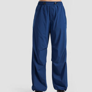 <b>Women's</b> Solid Color Full Length Loose Fit <b>Harem</b> <b>Pants</b> Elastic Waist Quick Dry Oxford Fabric Casual Autumn Style fit knitted - Product Image 1